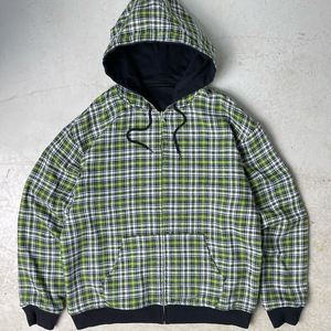 Sweat à capuche réversible en flanelle à double couche pour homme, style vintage, coupe oversize, col à capuche réversible pour l'hiver - Product Image 2