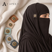 APEX Étiquette en cuir personnalisée pour hijab, abaya, mode, vêtements, foulards, chapeaux, couvre-chefs, sacs, logo décoratif