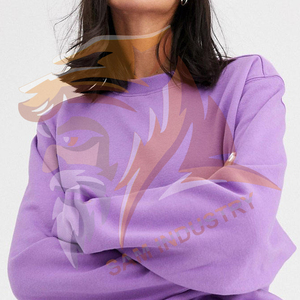<b>Drop</b>-shoulder Women's Winter Spring Autumn Hooded Sweatshirt Casual Pocket Loose Fit Style 100% Cotton Customizable Hoodie - Product Image 6