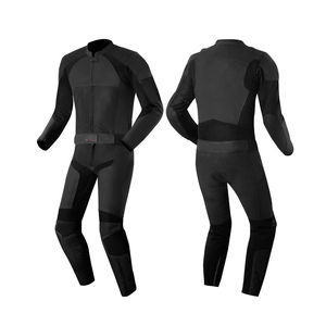 Traje de Motociclismo de Cuero para Hombre, Manga Larga, Diseño con Bloques de Color, Resistente al Viento, Transpirable, para Invierno, Negro, Blanco, Verde - Product Image 5
