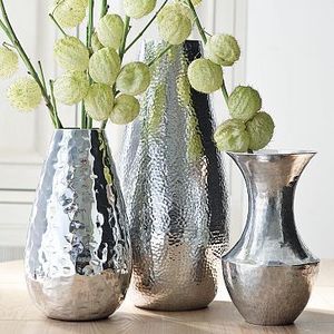 Decorative Aluminum Flower <b>Vase</b> Handmade Modern Metal Home Accent for Living Room Dining Table Hotel Office Wedding Decoration - Product Image 3
