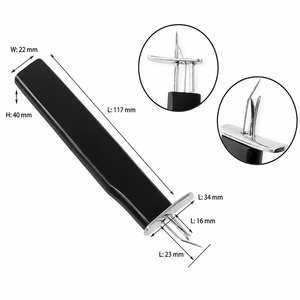 Outil de nouage en plastique rouge pour la fabrication de bijoux, outil de perlage et de chaînage pour la création de bijoux Zetomed Pro - Product Image 5