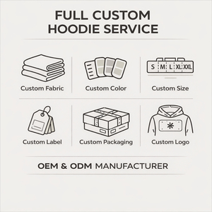 Custom Logo Pullover <b>Hoodie</b> Men Cotton Fleece Hooded Sweatshirt <b>Oversized</b> Casual Winter Wear OEM - Product Image 6