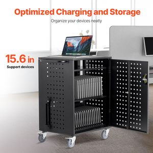 Carrello di Ricarica Mobile RFID per 36 Dispositivi fino a 15,6 Pollici di Schermo, Potenza di Uscita 22KW, Uso in Ufficio e Aula, Standard Interfaccia GB - Product Image 2