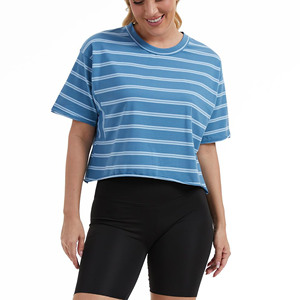 Camisetas Personalizadas con Logotipo para Mujer, Cuello Redondo, 50% Poliéster, 50% Algodón, Transpirables, Estilo Urbano, para Gimnasio y Fitness - Product Image 4