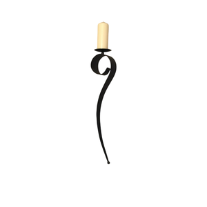 เชิงเทียนติดผนังเหล็กสีดำ ทนทาน ตกแต่งบ้าน งานแฮนด์เมด ลดราคา - Product Image 2