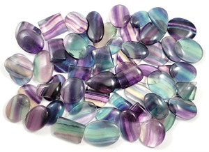 Pierre précieuse en fluorite naturelle, cabochon, cristal, prix de gros pour la fabrication de bijoux, pierres précieuses en vrac - Product Image 2
