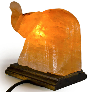 Sculptures d'animaux en sel rose de l'Himalaya de qualité supérieure, écologiques, éléphant, lapin et cerf, décorations artisanales en sel rose, tailles personnalisées - Product Image 1