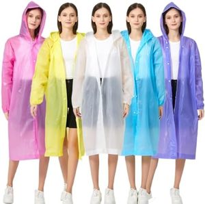 เสื้อกันฝนแบบมีฮู้ดสำหรับผู้หญิง สีพื้น น้ำหนักเบา เหมาะสำหรับกิจกรรมกลางแจ้ง มีซิปปิด สำหรับผู้ใหญ่ ใช้ได้ทุกฤดู - Product Image 6