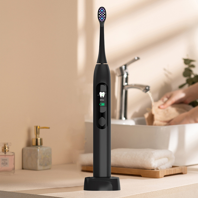 High-Quality Wireless Charging Electric Toothbrush with Smart Display Sonic Electric Toothbrush Customization