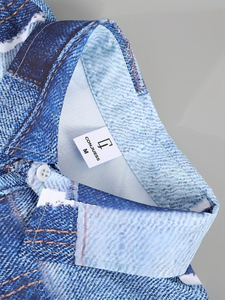 2026 New Design Mens Blue and White box style Summer <b>Set</b> for Beachwear Style Fashionable Streetwear Perfect Short <b>Set</b> For Unisex - Product Image 3