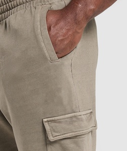 Pantalones de chándal personalizados para hombre, pantalones de chándal holgados informales sólidos con estampado de logotipo, pantalones de gran tamaño bordados, cierre recto con cordón medio - Product Image 3