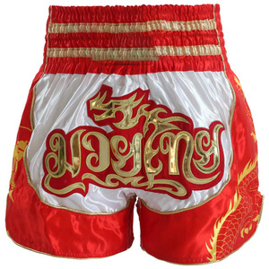 Proveedor de Pantalones Cortos de Satén para Muay Thai al por Mayor, Pantalones Cortos de Boxeo Tailandés de Cintura Alta, Directo de Fábrica - Product Image 3