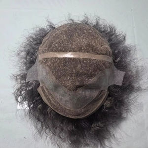 Peluca Completa de Cabello Humano 100% Natural con Cabello Rizado Indio Remy - Product Image 5