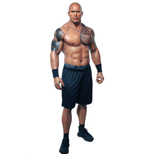 Premium 195CM levensgrote figuur van hars & siliconen met realistische spierstructuur en tatoeages, rechtstreeks van de fabriek, sculptuur voor sportomgevingen - Product Image 6