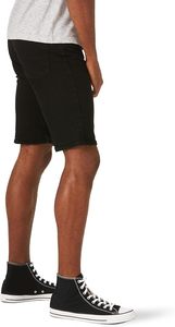 Pantalones Cortos de Mezclilla Negros para Hombre, Cintura Alta, Pierna Recta, Casuales, para Verano, Transpirables, con Bolsillos, 100% Algodón Tejido, Estilo Urbano, Ligeros - Product Image 3