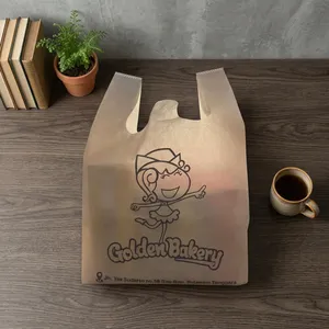Bolsa de Tela No Tejida Reutilizable con Impresión Personalizada OEM para Envasado de Alimentos y Panadería - Product Image 1