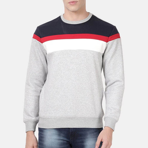 Custom Logo Winter Solid White Cotton Blend Sporty <b>Pullover</b> <b>Men</b> Stand Collar Fleece Lined Knitted Anti-Shrink Breathable Quick - Product Image 4