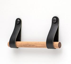 Support mural moderne en bois poli pour papier toilette et porte-serviettes de salle de bain – Fournisseur en gros - Product Image 2