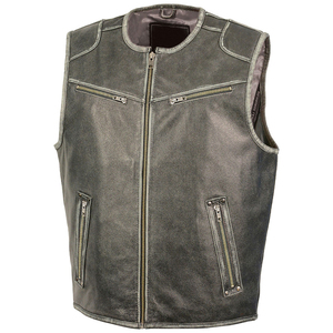 Gilet de moto en gros avec deux poches dissimulées pour armes à feu, sangles de holster élastiques, logo personnalisé, usine de Sialkot - Product Image 4