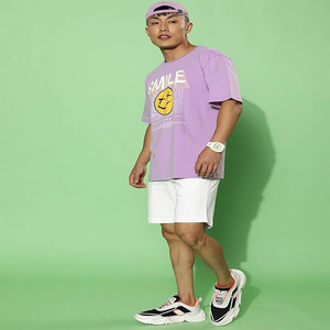 Traje de calle de peso pesado personalizado 100% Camiseta de algodón con hombros caídos, estampado lavado, Camiseta holgada para hombre - Product Image 4