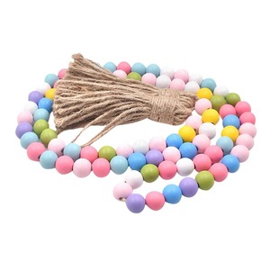 Most Selling Handmade <b>Wooden</b> Bead Garlands <b>Rustic</b> Home Decor for Wall Hanging and Table Styling Available For Sale - Product Image 1