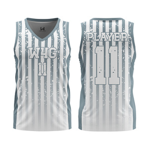 Maillots de basket personnalisés pour filles, respirants, imprimés par sublimation, séchage rapide, 100% polyester, absorbant l'humidité - Product Image 3