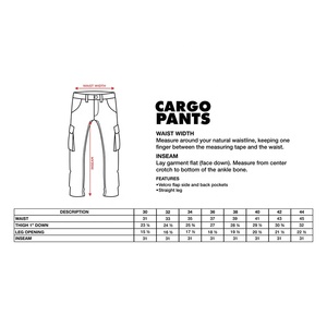 Pantalons cargo classiques Options d'impression et de broderie personnalisées Matériel durable Multi-poches pour les voyages, le travail et le style décontracté - Product Image 6