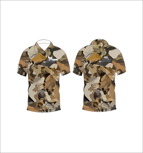 Camiseta Polo de Camuflaje Desértico, Manga Corta, Ropa Deportiva para Aventuras al Aire Libre - Product Image 4