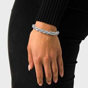 Classic Rhodium Plated 925 Silver Chain <b>Bracelet</b> Unisex Everyday Wear Link Jewelry - Product Image 2