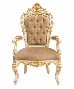 Elegant Heavy Handcrafted Solid Wood Luxury Antique <b>Dining</b> <b>Table</b> & Chair Set with Royal Maharaja Gold Carved Design <b>8</b>-Seater - Product Image 3