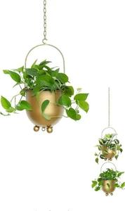 Pot suspendu bohème en macramé, support pour plantes d'intérieur et d'extérieur, panier à fleurs décoratif pour la maison, le jardin et le balcon - Product Image 4