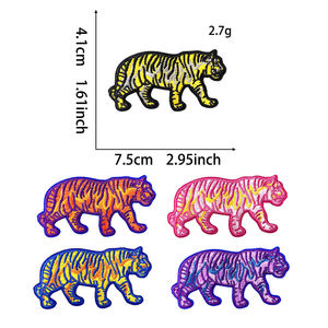 Écusson brodé personnalisé motif tigre, thermocollant ou à coudre, pour vestes, chapeaux, sacs à dos, uniformes – Conception sur mesure - Product Image 6