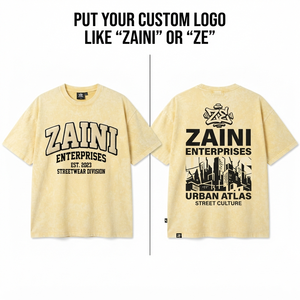 เสื้อยืดผู้ชายพรีเมียม 230gsm ผ้าฝ้าย 100% ทรงโอเวอร์ไซส์ ระบายอากาศได้ดี  รับสกรีนลายแบบ DTG DTF OEM สำหรับสตรีทแวร์ - Product Image 1