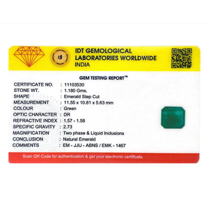 Natural Zambian Emerald 5.9 Carat Loose Gemstone for Fine Jewelry - Product Image 4