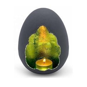 Bougie chauffe-plat finition métal martelé or pour Tables de salon lanternes mariages fêtes de noël décor à la maison durable - Product Image 4