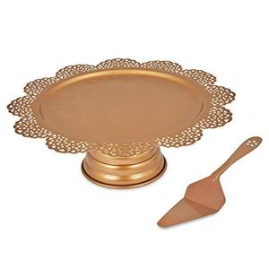 Base Redonda Dorada Brillante para Tartas, para Fiestas, Bodas y Eventos, para Servir Postres, para Utensilios de Cocina - Product Image 6