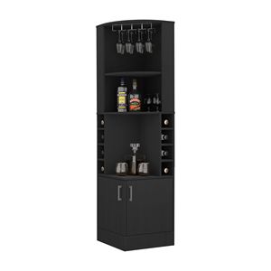 Mobile bar Wenzel Black Wengue con 8 bottiglie e 2 ripiani - Product Image 3