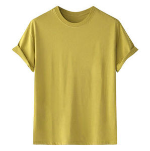 เสื้อยืดคอกลมโอเวอร์ไซส์ผ้าฝ้าย 100% สำหรับผู้ชาย แห้งเร็ว เนื้อผ้าหนา ลายตัวอักษรเรียบๆ คอหนา ความยาวปกติ สวมใส่ได้ทั้งแบบลำลองและเป็นทางการ - Product Image 4
