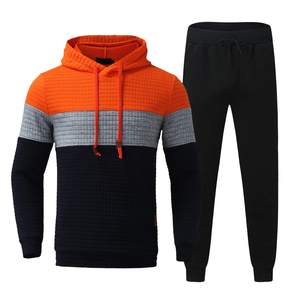 Trajes Deportivos para Hombre, Diseño Elegante, Nueva Colección, Venta al Por Mayor, Color Sólido, Casuales, de Dos Piezas - Product Image 1