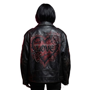 Buy In Bulk Punk Stud Leather Jacket Breathable & Waterproof
