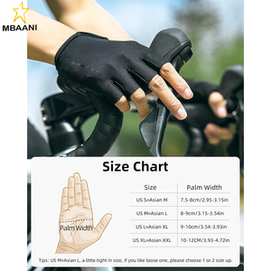 Gants de cyclisme pour hommes et femmes - Gants de vélo respirants - Gants mi-doigts pour le cyclisme quotidien, l'entraînement et les sports de plein air - Product Image 6