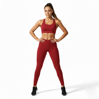 Ensemble de yoga sans couture de haute qualité pour femmes, combinaisons et justaucorps confortables, 100% coton biologique respirant