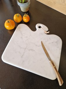 Tabla de cortar de mármol en forma de corazón, antideslizante, para cocina y comedor - Product Image 4