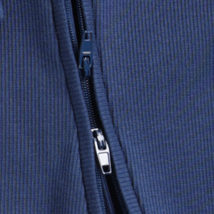 Premium Quality Bamboo Elastane Zip Romper-Azul marino - Product Image 5