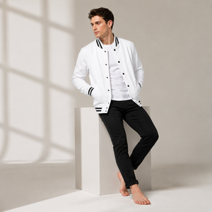 <b>Mens</b> classic varsity <b>jacket</b> designed with versatile comfort and athletic charm <b>for</b> urban casual travel and modern daily fashion - Product Image 6