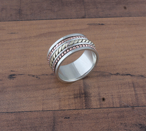 Wholesale 925 Sterling <b>Silver</b> Dotted <b>Ring</b> <b>Plain</b> Beaded Band <b>Ring</b> Stackable <b>Silver</b> Bubble <b>Ring</b> Jewelry Supplier for Women - Product Image 1