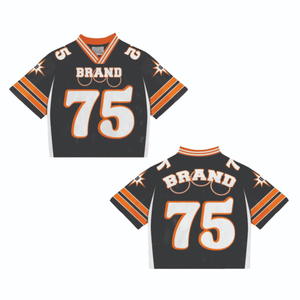 Retro Jersey Mesh Boxy Custom Jersey T-shirt Men Mesh Polyester Loose Fit Boxy Cropped <b>Football</b> Sports T Shirt DTG <b>Print</b> - Product Image 1