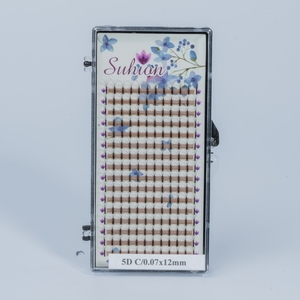 2025 venta al por mayor 5D volumen ruso pestañas tenues y densas para ojos de alto impacto rango de longitud de 7mm a 16mm - Product Image 1