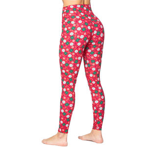 Leggings Personalizados 2026 para Mujer, Cintura Alta, Estampado Navideño, Elásticos, para Yoga, Moda Festiva y Entrenamiento Informal - Product Image 5